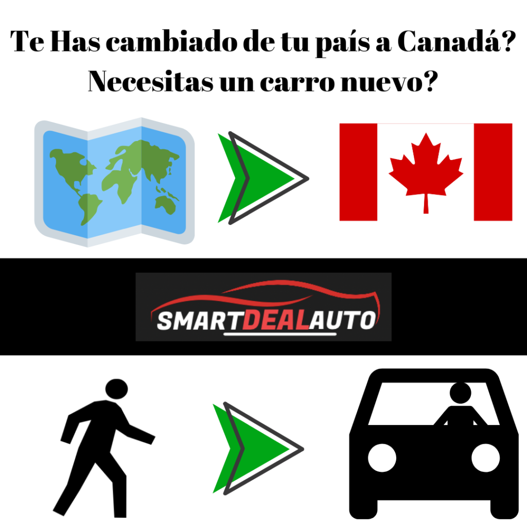 Te Has cambiado de tu país a Canadá? Necesitas un carro nuevo?